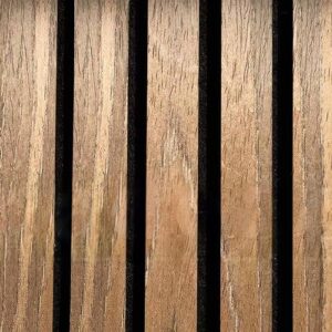 Akupanel - Akoestische wandpanelen - Bruin Eiken 300 x 60 cm - 3 zijdig