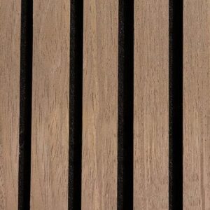 Akupanel - Akoestische Wandpanelen - Klassiek Walnoot 300 x 60 cm - 3 zijdig
