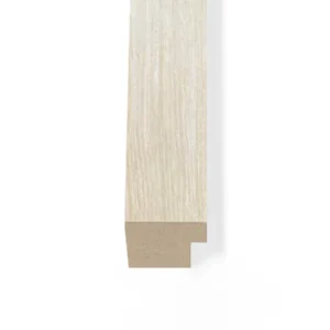 Eindlat voor Akupanel - Wit Eiken - 300 cm